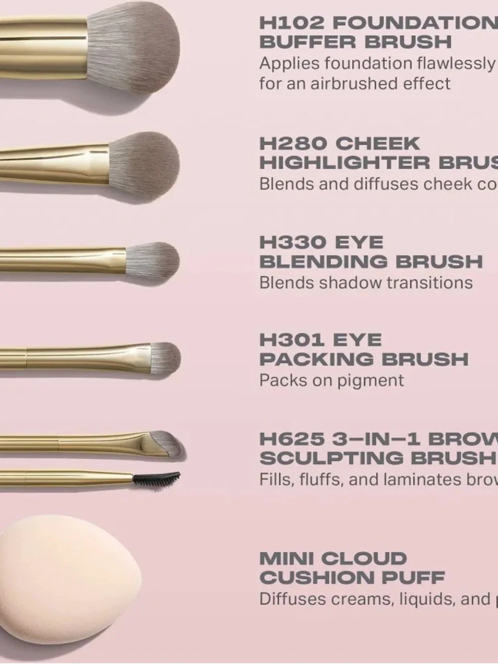 MORPHE LIMITED EDITION COMPOSE YOURSELF 6 PIECE BRUSH & TOOL SET